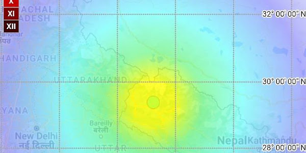 Strong earthquake tremors in Delhi NCR, earth kept shaking for a long time, intensity 6.2