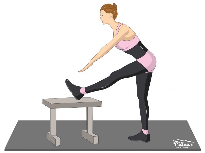 18 Easy Stretches In 18 Minutes To Help Reduce Back Pain - STANDING HAMSTRING STRETCH