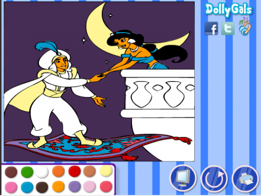 Game Tô Màu Tranh Aladin