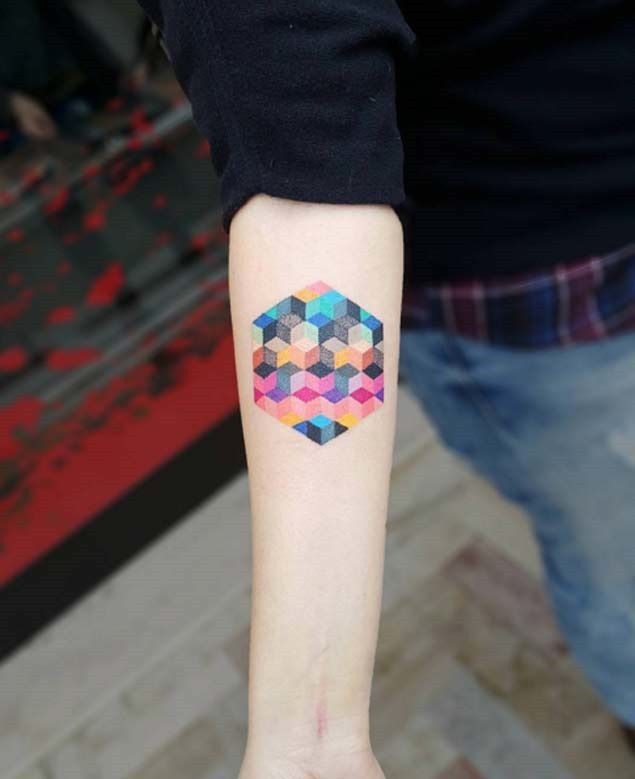 o_colorido_geomtrico_cubos