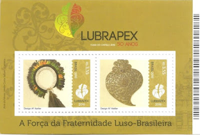 Bloco postal Lubrapex 50 Anos