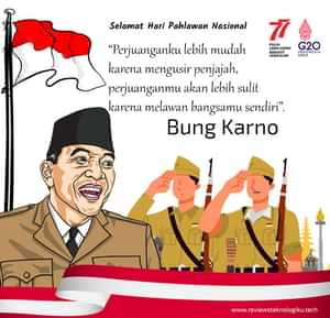 gambar hari pahlawan nasional 2022