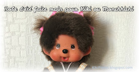 kiki Monchhichi robe fait main handmade