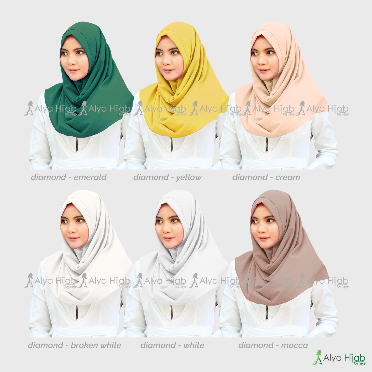 Model Kerudung Terbaru Diamond Fasmina Instant Alya Hijab By