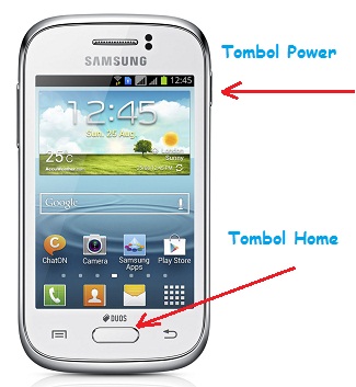 Cara Mudah Screenshot di HP  Samsung  Galaxy  Young  Tanpa 