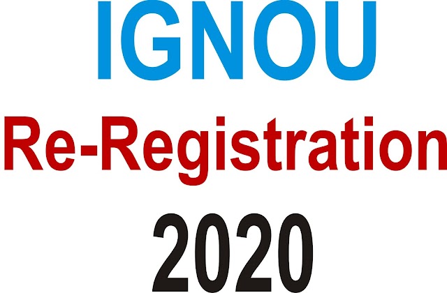 IGNOU Re-Registration 2020