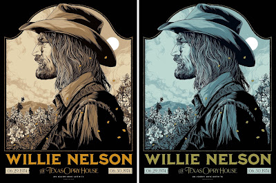 Willie Nelson “Austin 1974” Screen Print by Ken Taylor x Collectionzz