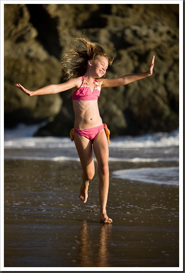 Makena Shepard at the beach