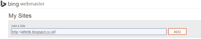 Cara Daftar Blog di Bing WebMaster