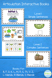 Interactive Articulation Books are a great way to target your speech and language students sound goals in words in isolation as well as simple and complex sentences.  Students of all ages love moving the pieces!
