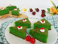 Resep Dan cara Membuat Milk n Pandan Pound Cake 