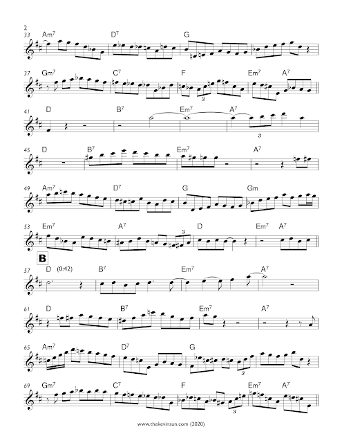 "Keen and Peachy" – Charlie Parker Solo Transcription (Eb) 1951 Pershing Page 2