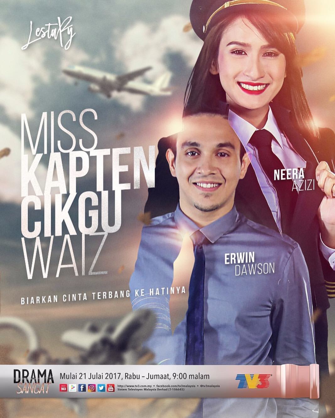 Sinopsis Drama Miss Kapten Cikgu Waiz (Lestary TV3) ~ Miss 