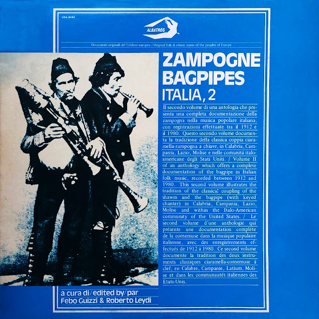 #Italy #Italie #Italia #zampogna #zampogne #bagpipes #cornemuse #Albatros label #ciaramella #oboe #Calabria #Campania #Lazio #Molise #zampognari #Christmas #Roberto Leydi # Febo Guizzi #traditional #music #world #vinyl #78 RPM ##45 RPM #MusicRepublic