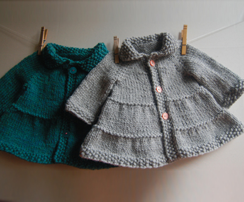 Tiered Baby Coat & Jacket - Knit Pattern