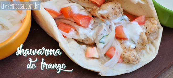 receita de shawarma de frango