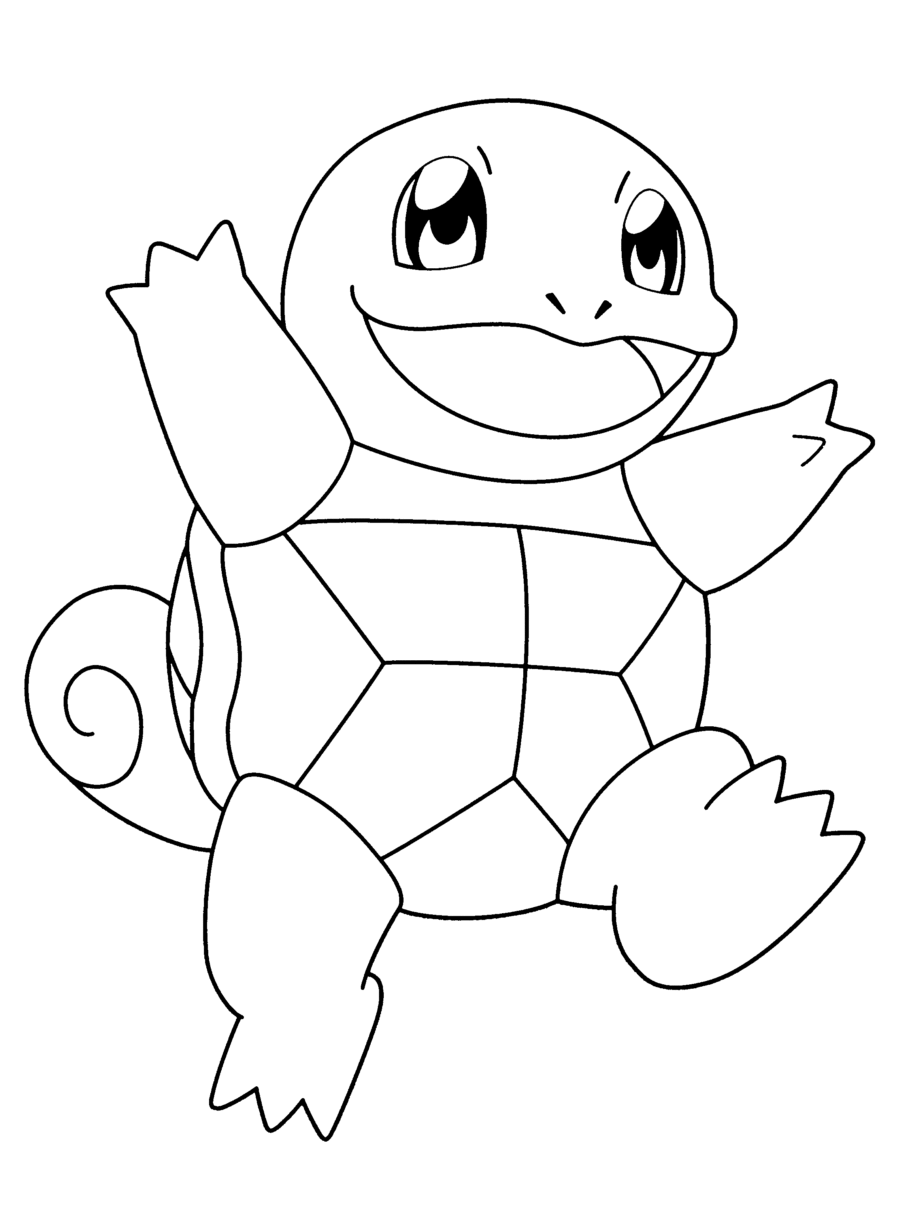 Ash s Squirtle Free Pokemon Coloring Pages