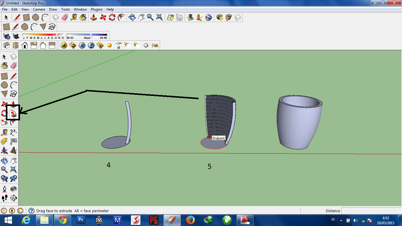 Ilmu Dunia: Tutorial membuat gelas 3d sketchup