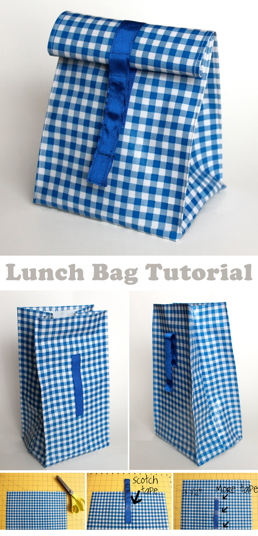 Oil Cloth Lunch Bag Tutorial