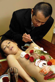 Japanese Nyotaimori (Naked Body Sushi)