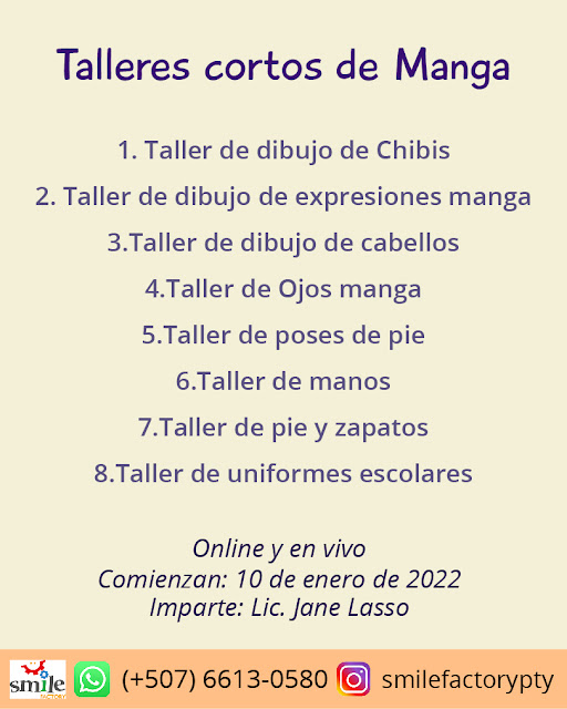 Lista de talleres  de dibujo