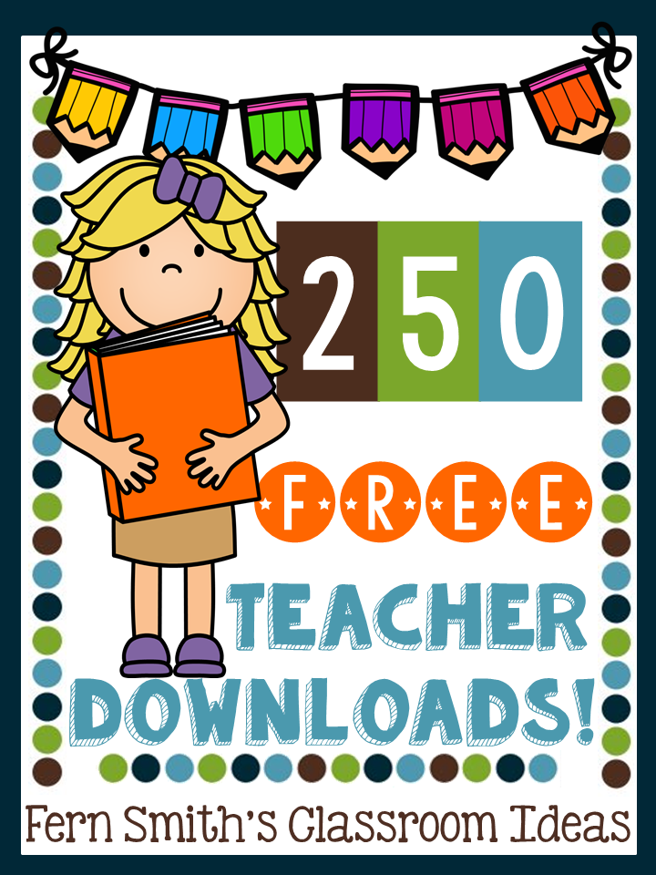 Fern Smith's Classroom Idea Freebie Fridays