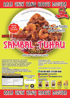 SAMBAL, SAMBAL TUHAU, STICKER, QUEYUN, UDANG