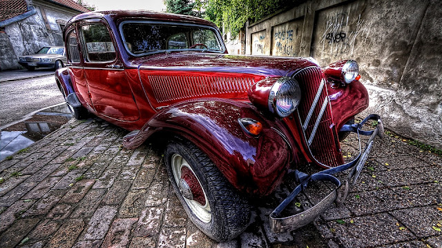 Amazing Old Car Hdr HD Wallpaper