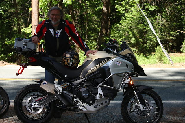 Coach Can Akkaya of Superbike-coach and his Ducati Multistrada Enduro