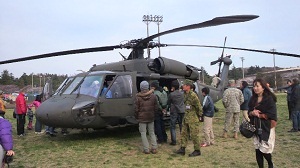 米軍座間基地　ヘリコプター