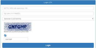 cek info gtk 2016, info ptk tahun 2016 semester 2