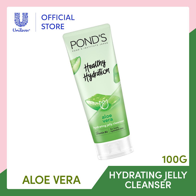 POND'S Aloe Vera Jelly Cleanser with Vitamin B3 for Hydrated Skin