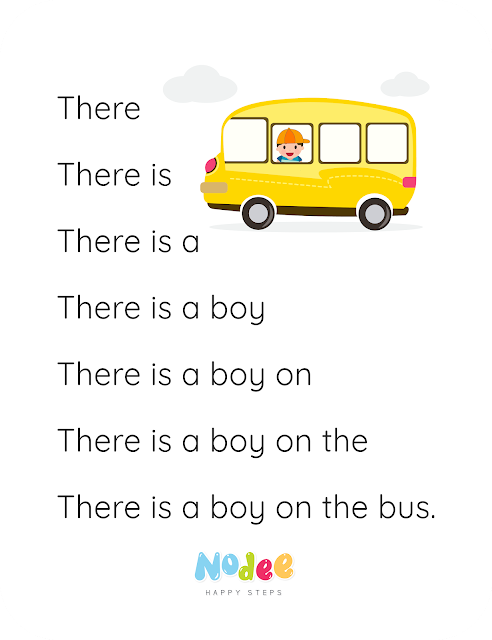 Reading fluency for kids - The Bus Story