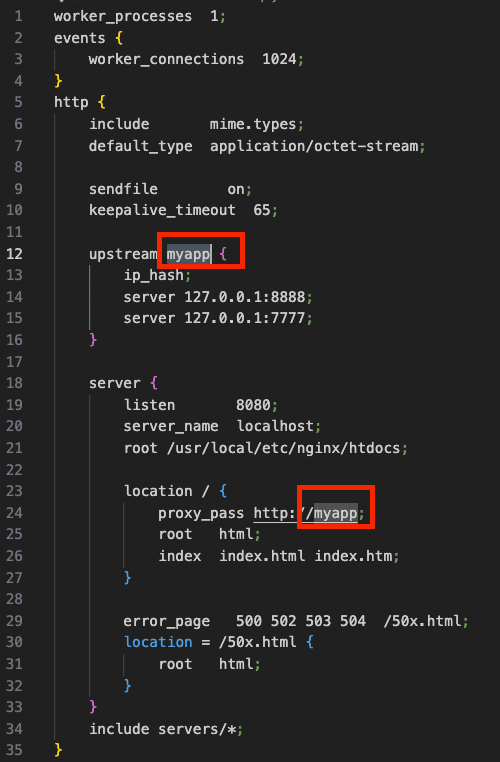 Use Nginx as a Load balancer