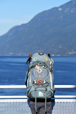 Backpacker BC Ferries Great Trail Canada.