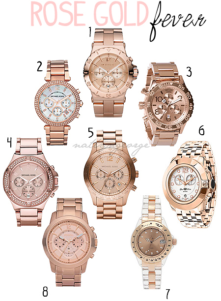 Obsession: Rose Gold Watches! Get one for less! I paid $20!