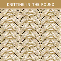 Eyelet Lace 42 -Knitting in the round