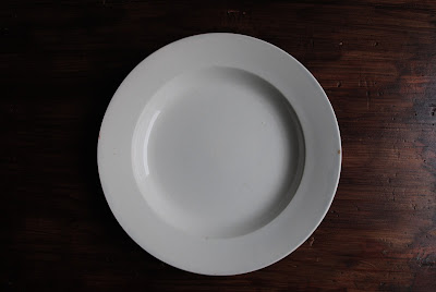 フランスアンティーク　クレイユ　シンプルな丸大皿