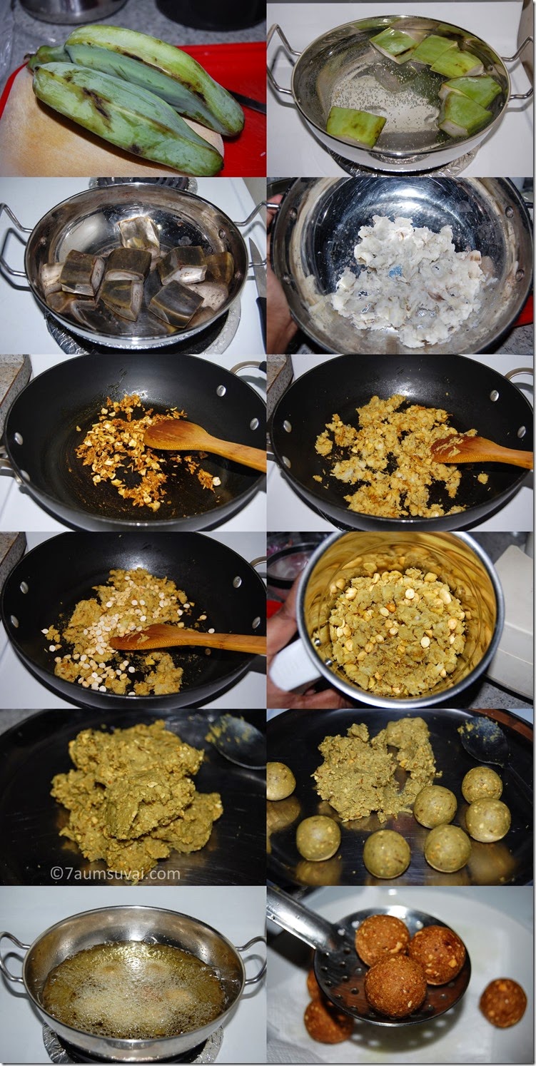 Vazhakkai kola urundai process