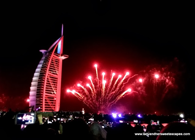 2014 Fireworks at Burj Al Arab