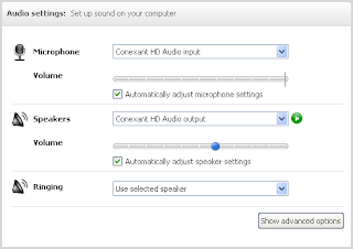 skype audio