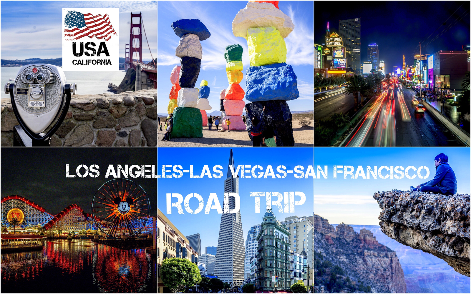 LA - Las Vegas - San Francisco Self Drive Road Trip : 16 Days Holiday Itinerary for families