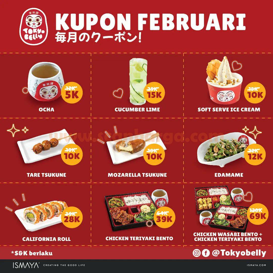 Promo TOKYO BELLY KUPON Diskon Februari 2023