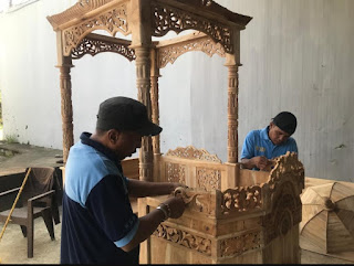 Kakanwil Kemenkumham Sulsel Apresiasi Kerajinan Mimbar Masjid Dari WBP Lapas Kelas IIA Parepare
