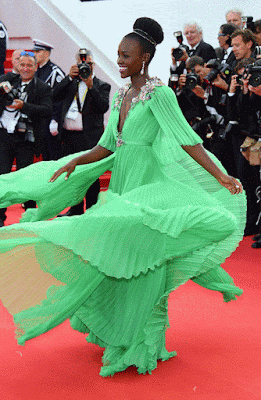Lupita Nyong'o Dazzles With A Twirl, At Cannes Film Festival