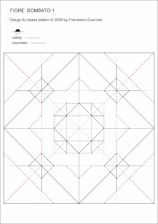 Origami CP, Fiore bombato - Curved flower, by Francesco Guarnieri