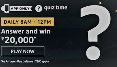 Amazon Daily Quiz Answers [14 may 2020] - Win Rs 20,000 Amazon Pay Balance