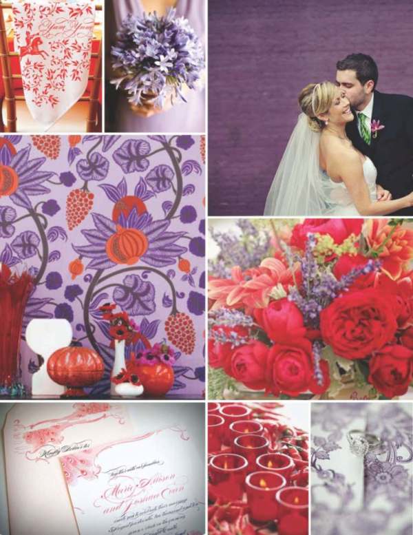 Purple and Red Wedding