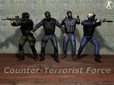Game Wallpaper 1024 768 - Counter Strike Counter Terrorist Team Characters (SAS GSG9 GIGN Urban)