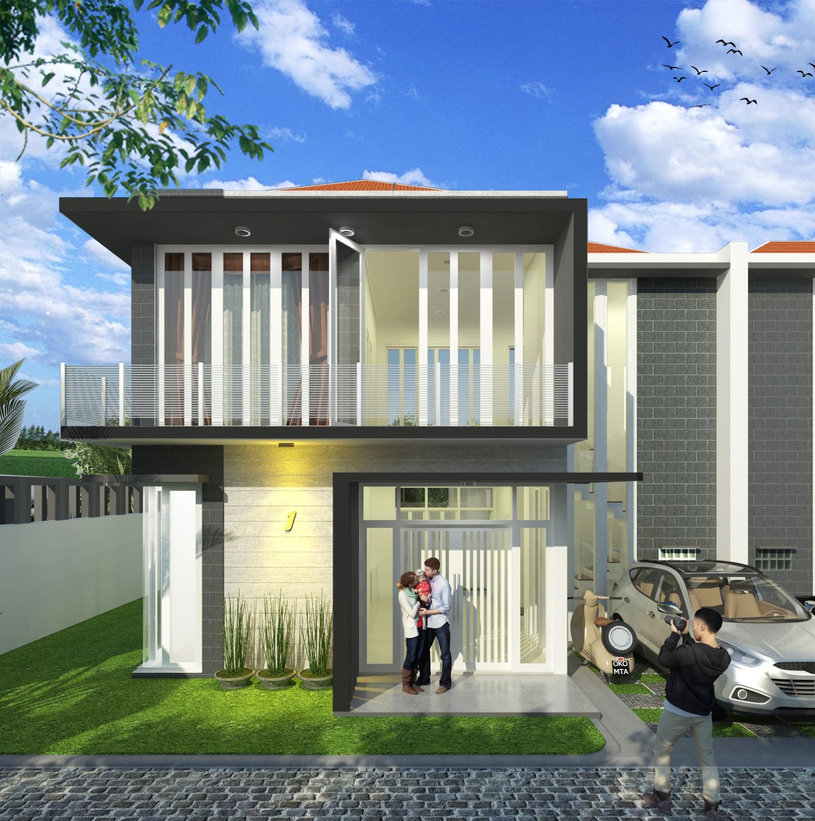 Konsep Perumahan Mewah 2 Lantai dan 1 Lantai Yogyakarta 